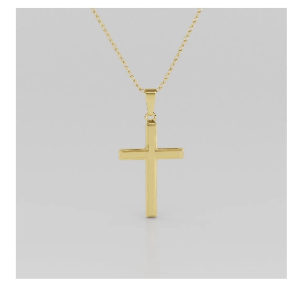 Beautiful and classic 14k gold cross pendant